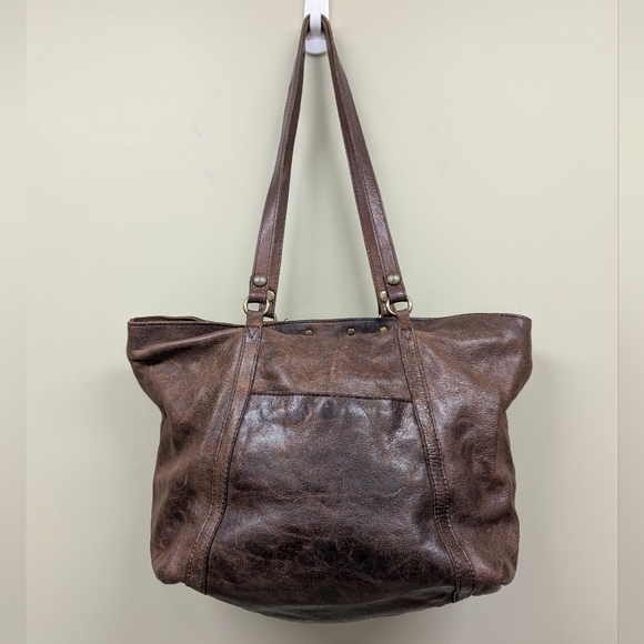 Patricia Nash Benvenuto Tote In Brown Distressed Italian Leather - Picture 2 of 16